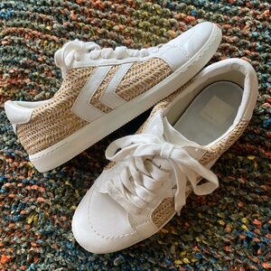 Dolce Vita Raffia Woven Sneakers